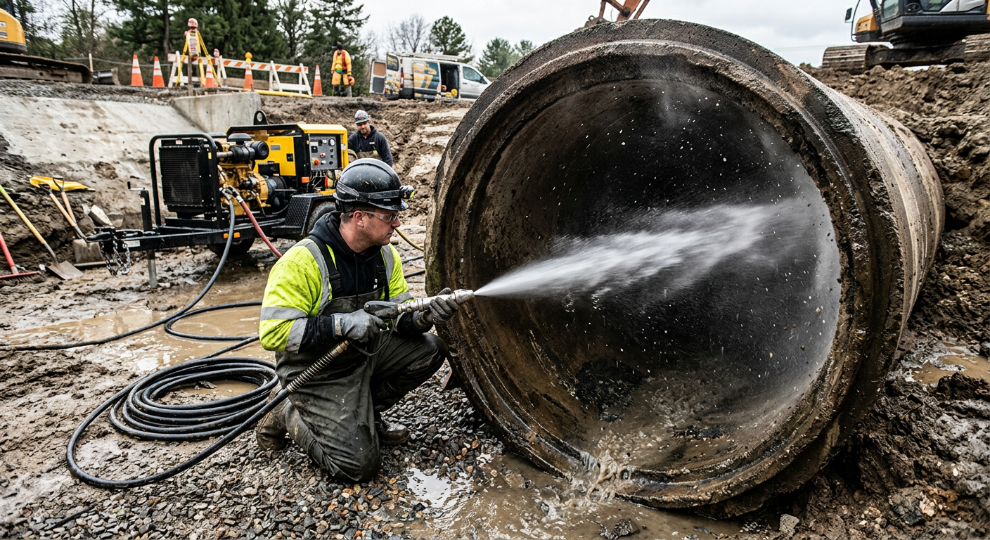 Hydrocurage haute pression pour débouchage de canalisation à Levallois-Perret