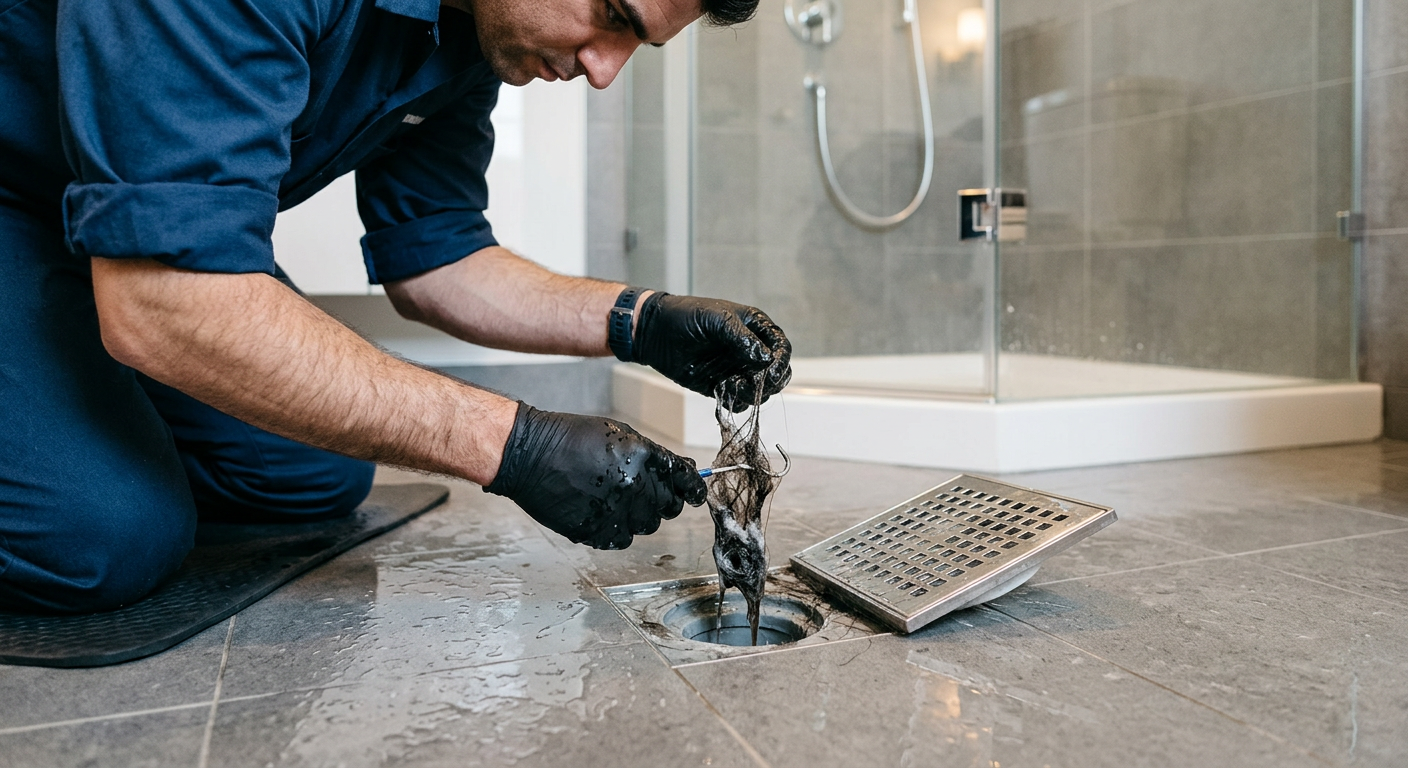 Débouchage de douche bouchée par un plombier à Levallois-Perret