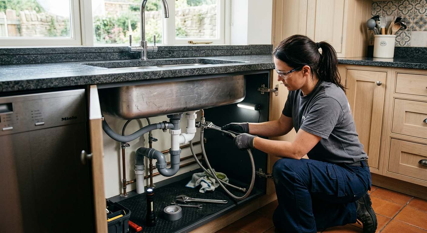 Installation plomberie cuisine avec pose d'évier à Levallois-Perret