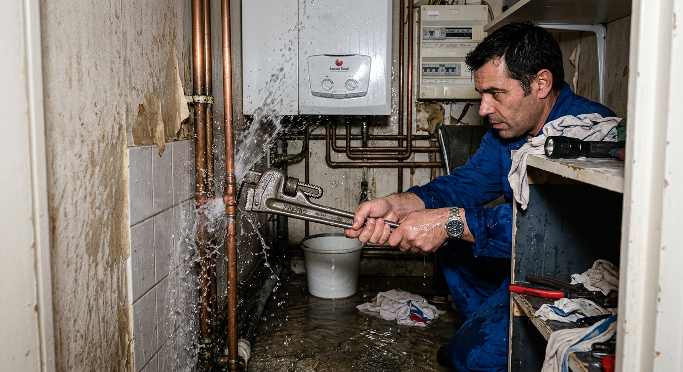 Réparation urgente fuite d'eau sur tuyauterie cuivre à Levallois-Perret